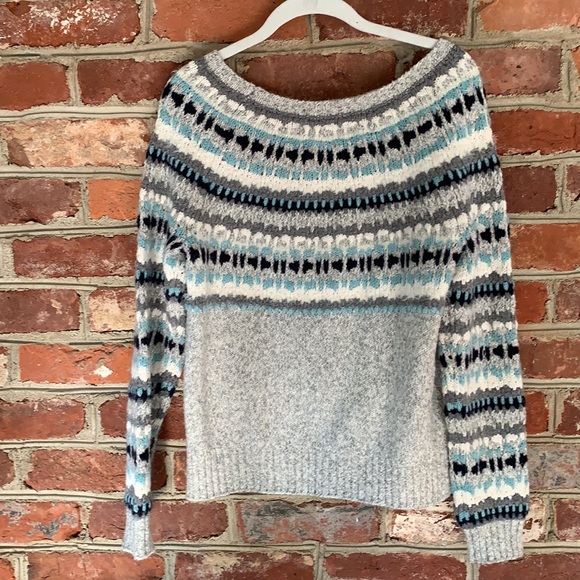 Ann Taylor Loft Fair Isle inspired sweater - Picture 7 of 8